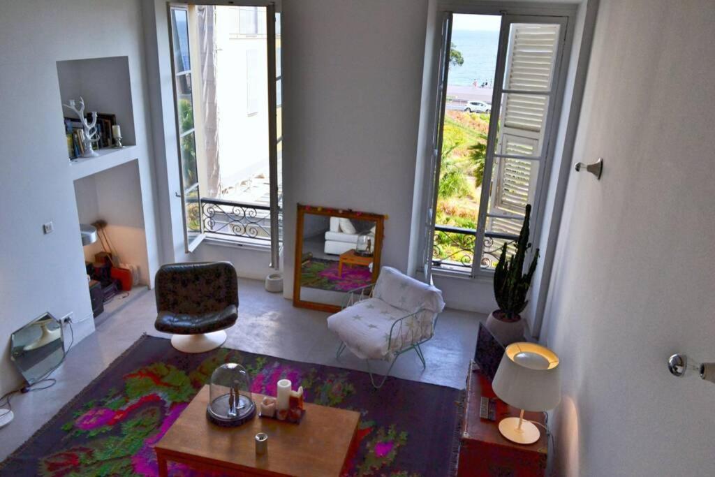 Апартаменты 06J - Superb Duplex Loft With Ac - Sea View Ницца Экстерьер фото