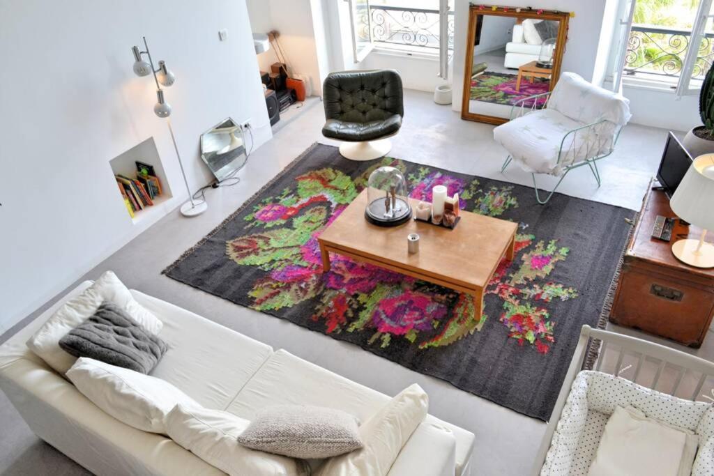 Апартаменты 06J - Superb Duplex Loft With Ac - Sea View Ницца Экстерьер фото