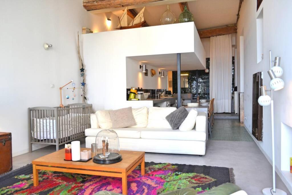 Апартаменты 06J - Superb Duplex Loft With Ac - Sea View Ницца Экстерьер фото
