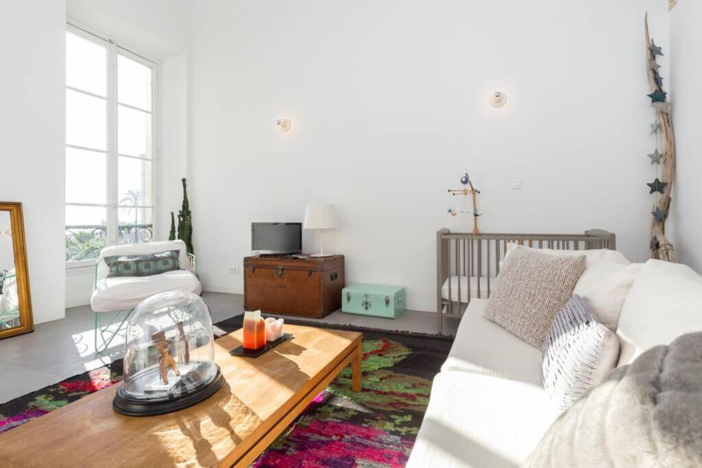 Апартаменты 06J - Superb Duplex Loft With Ac - Sea View Ницца Экстерьер фото